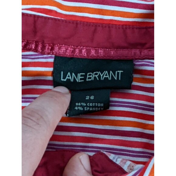 Lane Bryant Womens Shirt Essential Button Up Y2K Career-core 26 - Picture 3 of 5